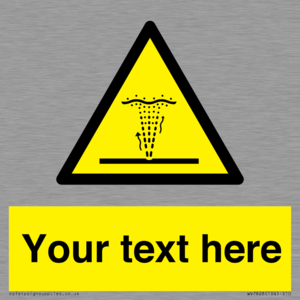 Custom warning geyser water jet